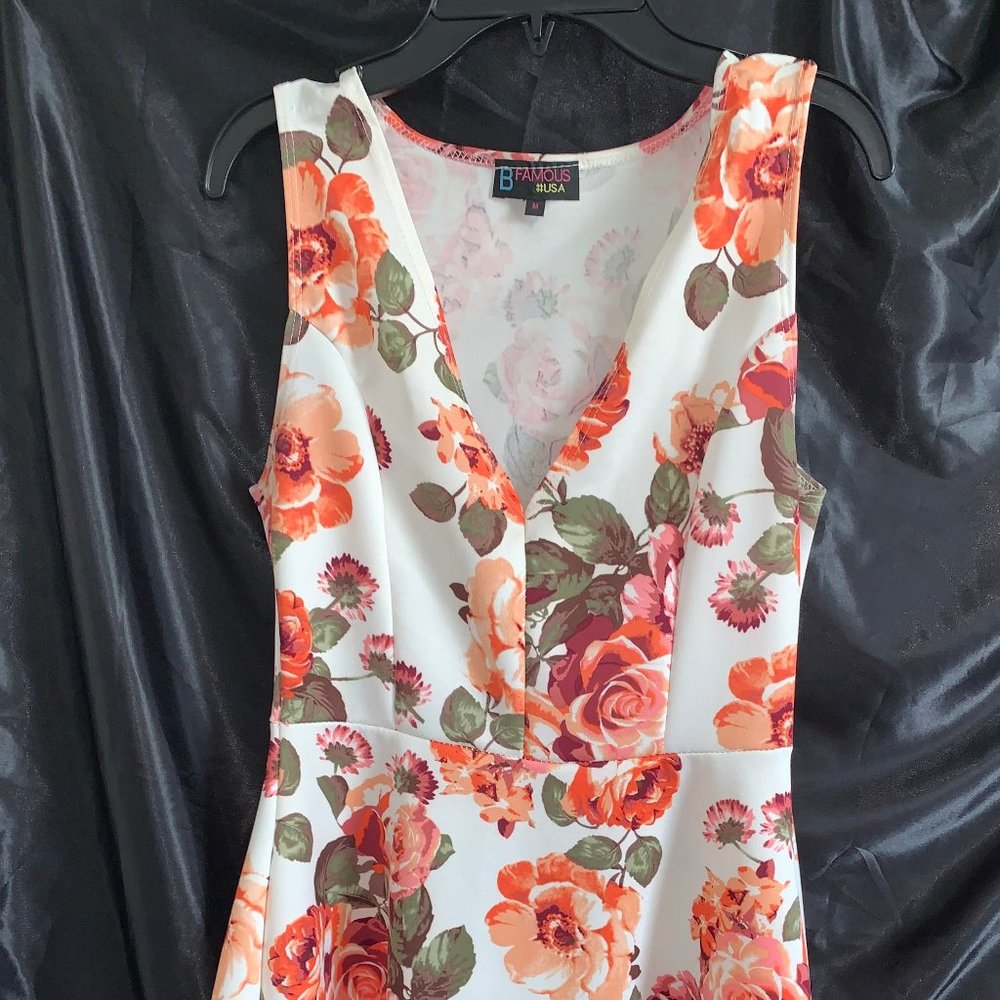 Floral Print Fit & Flare Dress